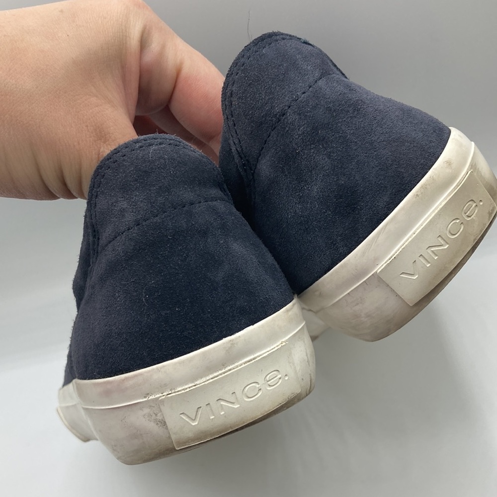 Vince Navy Blue Suede Slip On Sneaker Shoes Men's EU Size 43 = US Size 9… - Picture 11 of 11